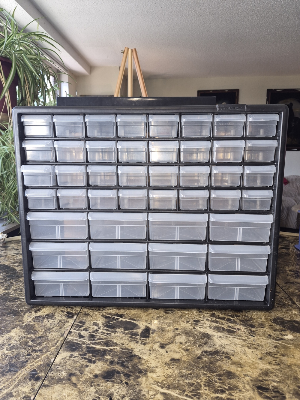 Akro-Mils 44-Drawer Plastic Storage Organizer Cabinet Wall Mount Black 10144
Th - Picture 4 of 16
